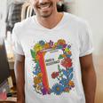 Equal Rights Book Flower Resist Feminist LGBTQ Floral Men's V-Neck T-Shirt Equal Rights Book Flower Resist Feminist LGBTQ Floral Men's V-Neck T-Shirt
