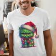 Ew People Meowy Cat Christmas Introvert Men Women Men's V-Neck T-Shirt