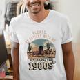 Father’s Day Please Be Patient With Me I'm From The 1900s Premium Men's V-Neck T-Shirt