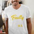 Finally Done With This BS Class Of 2025 College Graduation Premium Tri-Blend Men's V-Neck T-Shirt