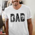 Fishing Dad Birthday Classic Bold Font Fish Daddy Men's V-Neck T-Shirt Fishing Dad Birthday Classic Bold Font Fish Daddy Men's V-Neck T-Shirt