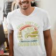 Fishing Father Day Tee Bruh Don't Be a Dumb Bass Dad Men's V-Neck T-Shirt