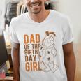 The Flintstones Fred Flintstone Dad Of The Birthday Girl Men's V-Neck T-Shirt