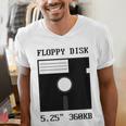 Floppy Disk Computer Nostalgia Fun PC Enthusiast History Men's V-Neck T-Shirt
