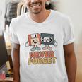 Never Forget Retro Old Technology Nostalgia Men's V-Neck T-Shirt Never Forget Retro Old Technology Nostalgia Men's V-Neck T-Shirt