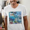 Frutiger Aero Retro Vibes Men's V-Neck T-Shirt Frutiger Aero Retro Vibes Men's V-Neck T-Shirt