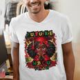 Future HBCU Grad History Girl Graduation HBCU Men's V-Neck T-Shirt
