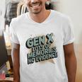 Gen X Lots Of Memories No Evidence Nostalgia Throwback Quote Premium Tri-Blend Men's V-Neck T-Shirt