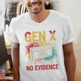 Gen X Lots Of Memories No Evidence Retro Nostalgia Humor Men's V-Neck T-Shirt