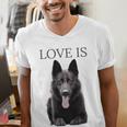 German Shepherd Shirt Shepard TShirt Dog Mom Dad Love Men's V-Neck T-Shirt