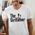 The Girl Father Dad Of Girls Daddy Daughter Men's V-Neck T-Shirt The Girl Father Dad Of Girls Daddy Daughter Men's V-Neck T-Shirt