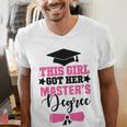 This Girl Got Her Masters Degree Graduation Mastered It 2024 Men's V-Neck T-Shirt