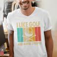 I Like Golf And Maybe 3 People Introvert Men's V-Neck T-Shirt I Like Golf And Maybe 3 People Introvert Men's V-Neck T-Shirt