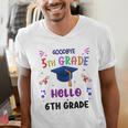 Goodbye 5th Grade Graduation 2025 6th Grade Graduate Kids Men's V-Neck T-Shirt