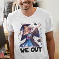 We Out Graduate Dabbing Anime Girl Grad Graduation Men's V-Neck T-Shirt