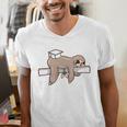 Graduation 2022 PhD Sloth Bachelor Master School Doctor Men's V-Neck T-Shirt