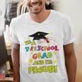Graduation Class 2018 Cap Gown Shirt Preschool Grad Proud Men's V-Neck T-Shirt