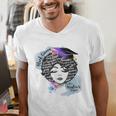 Graduation Masters Degree Woman Queen Graduate 2025 Men's V-Neck T-Shirt