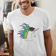Graduation Unicorn Shirt She Believed Did School 2017 Men's V-Neck T-Shirt