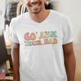 Groovy This Father's Day With Vintage Go Ask Your Dad Men's V-Neck T-Shirt Groovy This Father's Day With Vintage Go Ask Your Dad Men's V-Neck T-Shirt