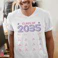 Grow With Me Graduation First Day Of School Class Of 2035 Men's V-Neck T-Shirt