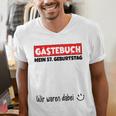 Guest Book Wir Waren Dabei Mein 57 Geburtstag German Men's V-Neck T-Shirt
