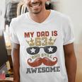 Happy His Birthday My Dad Is 63 Years Old And Still Awesome Men's V-Neck T-Shirt