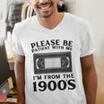 Over The Hill Please Be Patient I'm From The 1900s VHS Men's V-Neck T-Shirt Over The Hill Please Be Patient I'm From The 1900s VHS Men's V-Neck T-Shirt