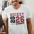 Hockey Senior Night Hockey Senior 2026 Graduation 59 Men's V-Neck T-Shirt