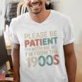 Humor Retro Please Be Patient With Me I'm From The 1900s Premium Men's V-Neck T-Shirt Humor Retro Please Be Patient With Me I'm From The 1900s Premium Men's V-Neck T-Shirt