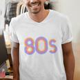 I'd Rather Be In The 80s Iconic Music Nostalgia Vintage Men's V-Neck T-Shirt