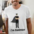 I'm Dadman Superhero Dad Father's Day Men's V-Neck T-Shirt