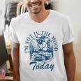 I’m Not In The Mood Today Anti-Social Moody Introvert Humor Men's V-Neck T-Shirt