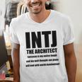 INTJ Architect Personality Introvert Sarcastic Men's V-Neck T-Shirt INTJ Architect Personality Introvert Sarcastic Men's V-Neck T-Shirt