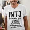 INTJ Rules Architect Personality Type Introvert Men's V-Neck T-Shirt INTJ Rules Architect Personality Type Introvert Men's V-Neck T-Shirt