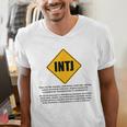 INTJ Warnings Architect Personality Type Introvert Men's V-Neck T-Shirt INTJ Warnings Architect Personality Type Introvert Men's V-Neck T-Shirt