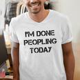 Introvert Design For Introverted Men And Women Men's V-Neck T-Shirt Introvert Design For Introverted Men And Women Men's V-Neck T-Shirt