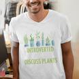 Introvert Farming Life Gardening For Geeky Plant Lover Men's V-Neck T-Shirt