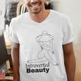 Introvert Health Aware Acceptance Beauty Art Men's V-Neck T-Shirt Introvert Health Aware Acceptance Beauty Art Men's V-Neck T-Shirt