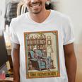 Introvert Homebody Awkward Skeleton The Homebody Tarot Card Men's V-Neck T-Shirt Introvert Homebody Awkward Skeleton The Homebody Tarot Card Men's V-Neck T-Shirt