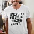Introverted Archer Archery Introvert Men's V-Neck T-Shirt