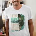 Introverted Murder Shows True Crime Lovers Introvert Men's V-Neck T-Shirt