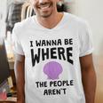 Introverted Sarcastic Humor Antisocial Introvert Men's V-Neck T-Shirt
