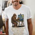 Introverted But Willing To Discuss Nephilim Men's V-Neck T-Shirt Introverted But Willing To Discuss Nephilim Men's V-Neck T-Shirt