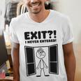 Irony Sarcasm Introvert Dry Humor Cartoon Comic Geek Nerd Men's V-Neck T-Shirt Irony Sarcasm Introvert Dry Humor Cartoon Comic Geek Nerd Men's V-Neck T-Shirt
