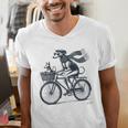 Italian Greyhound Whippet Bicycle Cycling Dog Mom Iggy Dad Men's V-Neck T-Shirt Italian Greyhound Whippet Bicycle Cycling Dog Mom Iggy Dad Men's V-Neck T-Shirt