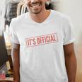 It's Official I'm The Favorite Daughter From Dad Mom Men's V-Neck T-Shirt