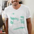 It's Way Too Peopley Outside Introvert Sarcastic Humor Men's V-Neck T-Shirt