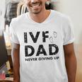 IVF Dad Retrieval Day Infertility Transfer Father Men's V-Neck T-Shirt