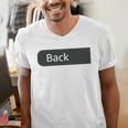 Just A Regular Dad Trying Not To Raise Liberals On Back Men's V-Neck T-Shirt